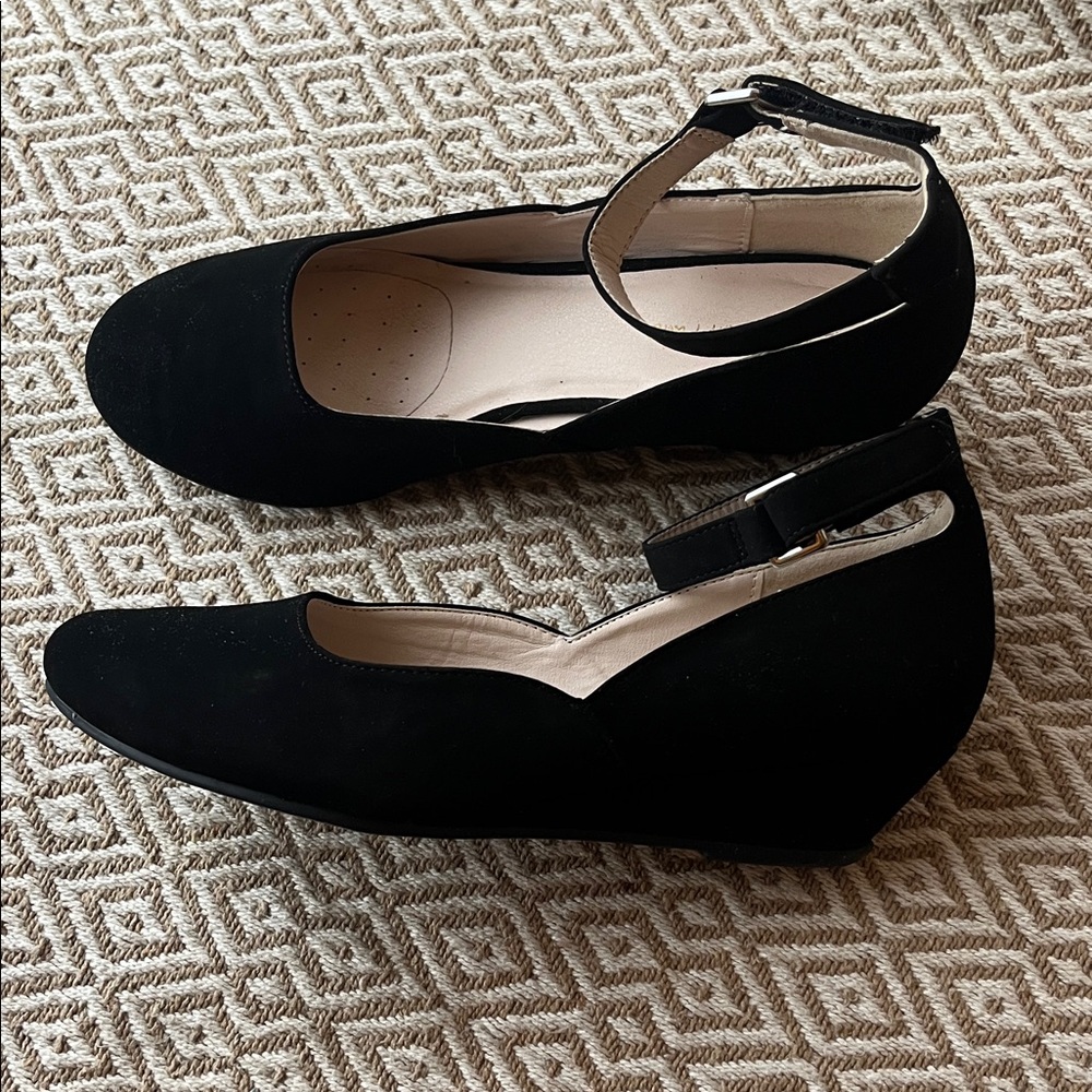 Elegant Black Ankle Strap Girl’ Dress Shoes